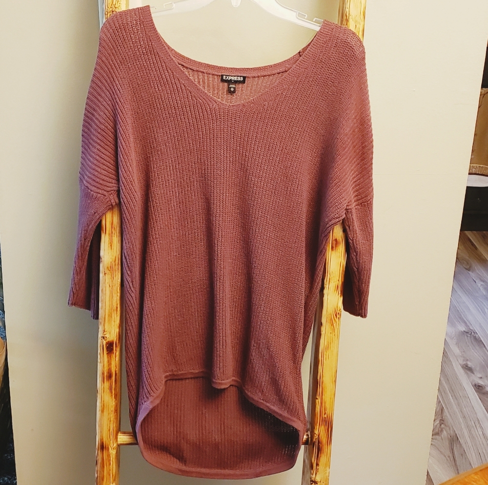 Express Cozy Blush Pink Sweater | sz xs tp